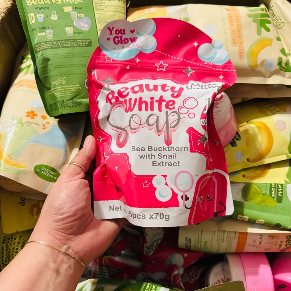 White Soap with Sea Buckthorn - Pink